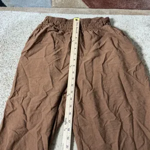 Sanctuary Smocked Elastic Waist Wide Leg Pants Womens XL Brown Boho Trousers thumbnail 4