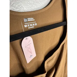 Source Unknown NEW Summer Mae Maternity Bodysuit Womens XXL Brown Compression Ribbed Sculpting thumbnail 2