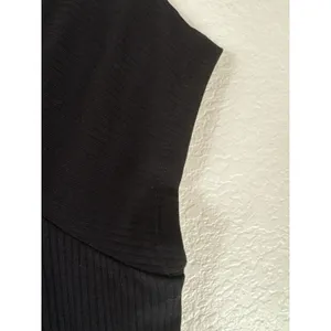Old Navy Black Ribbed Stretch Sweetheart Neck Thick Material Bodysuit Women's L thumbnail 3