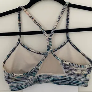 Lululemon Flow Y Multicolored Sports Bra 4 Activewear Workout thumbnail 2
