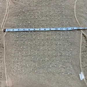 Elegant Sheer Beaded Women's Top thumbnail 2