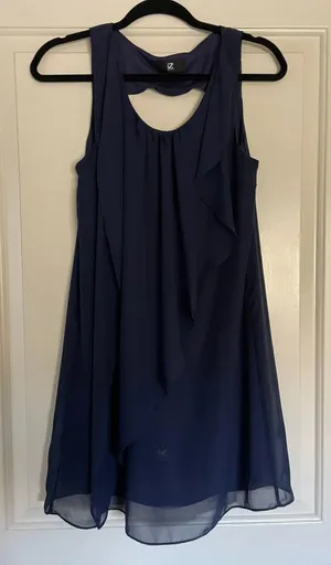 Navy Blue Shift Dress Size M thumbnail 1