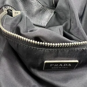 Prada Leather/Nylon Buckled Satchel Tote Bag thumbnail 3