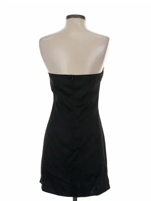 Princess Polly Black Strapless Dress with Cream Bow thumbnail 2