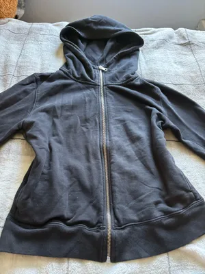 Black Zip Up Sweater with pockets Size M thumbnail 4