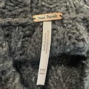 Free People Oversized Chunky Turtleneck Sweater Poncho XS/S Alpaca Wool Slits thumbnail 7