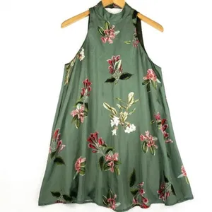 Show me your mumu‎ V-right back halter mini dress In Laura Flora NWOT Sz XSmall thumbnail 2