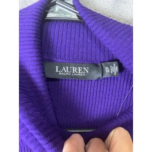 Lauren Ralph Lauren XL Purple Pleated Georgette Long Sleeve Blouse Classic New thumbnail 6