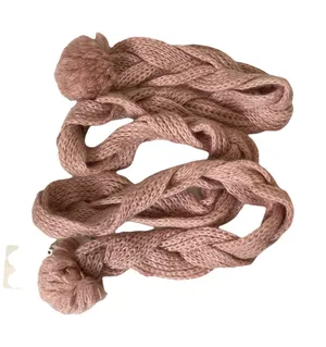 Sperry Top-Sider Womens Scarf 90" Length Knit Ball On‎ Ends Pink OSFM thumbnail 1
