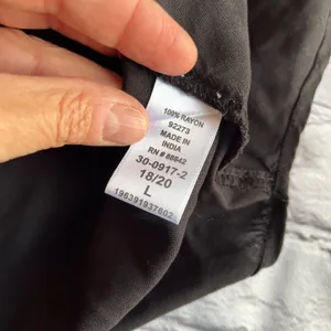 Woman Within Blouse Black 18/20 Large Top Shirt thumbnail 12
