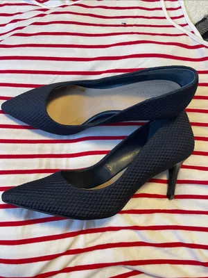 Alfani Black Textured Pointed-Toe Flats thumbnail 5