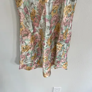 Victoria Secret Vintage Gold Label Floral Satin Mini Slip Dress Size Small thumbnail 6
