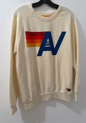 Aviator Nation logo relaxed crew sweatshirt  thumbnail 1