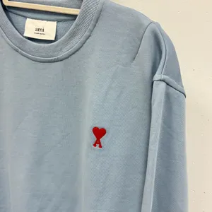 AMI ALEXANDRE MATTIUSSI Blue‎ Ami De Cœur Sweatshirt In 459 Light Blue Medium thumbnail 7