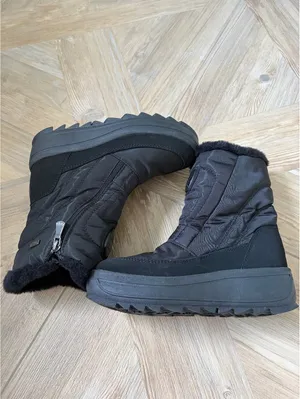 Pajar Canada Tanita Side Zip Wedge Ankle Boots Size 37 or 6.5 Faux Fur Winter thumbnail 3