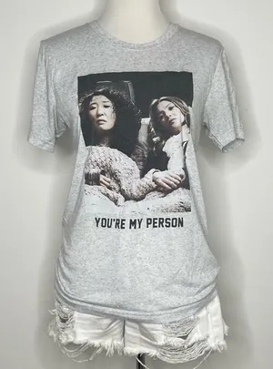 5/$25💜 Bella Canvas- Heather Grey "You're My Person" Graphic Tee thumbnail 1