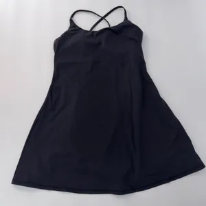 Halara Black SoftlyZero Plush Backless Active Dress Easy Peezy Size Small S thumbnail 2