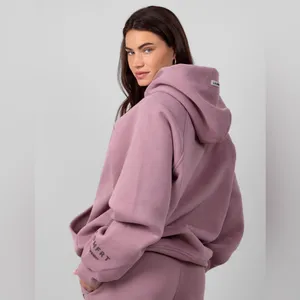 NWT Comfrt Tranquil HEAVYWEIGHT Orchid Hoodie thumbnail 3