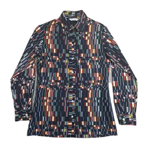 Vintage Wrangler Shirt Womens 32 Multicolor Geometric Button 70s Cowgirl Western thumbnail 4