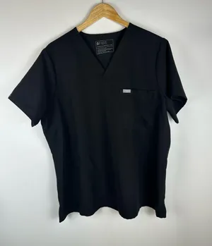 Figs Black Catarina One-Pocket‎ Scrub Top Women’s Sz XXL thumbnail 1