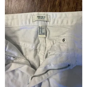 White straight leg ripped jeans Size 27 thumbnail 3