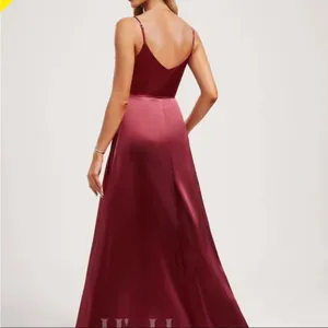JJ’s house burgundy wrap dress‎ thumbnail 6