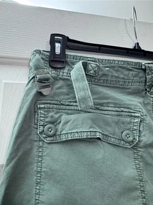 AMERICAN EAGLE OUTFITTERS Sage Green Drawstring Hem Pants thumbnail 7