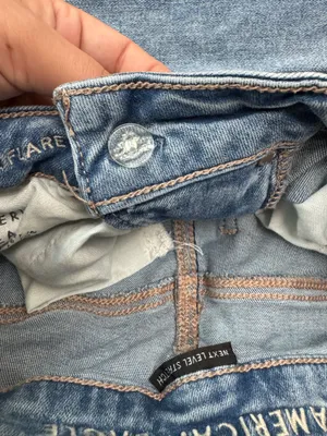 American Eagle Next Level Stretch Super Hi-Rise Flare V-Waist Jeans Size 4 thumbnail 5