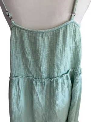EASEL Green Tiered Maxi Dress Size Small Womens thumbnail 5