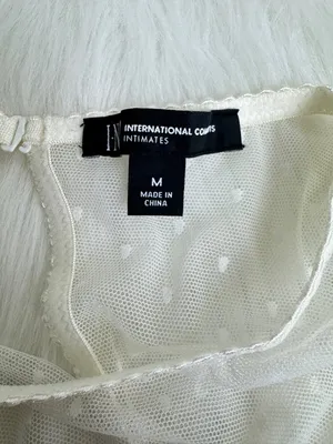 INC INTIMATES Lace Mesh Molded Cup Underwire Thong Bodysuit Sz MD White Cup C-D thumbnail 6