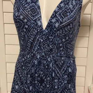 Motherhood Maternity Navy Patterned Maxi Dress thumbnail 3