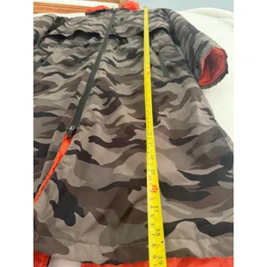 My Anorak Camo‎ Longline Down Puffer Parka Jacket Orange Lining XS 50745SNLP thumbnail 3