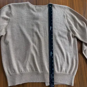 90s Vintage Jeanne Pierre Gold Metallic Shimmer Button Cardigan Top Petite Small thumbnail 3