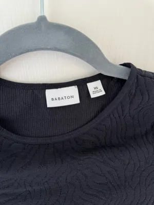 Aritzia Babaton Semi-Sheer Zebra Bodysuit in Black thumbnail 4