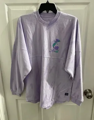 Disney Parks "The Little Mermaid" "Part of Your World" Spirit Jersey Size S NWT thumbnail 1