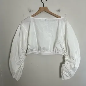 GAP x CULT GAIA- Crop Ruched Top Optic White Size S thumbnail 5