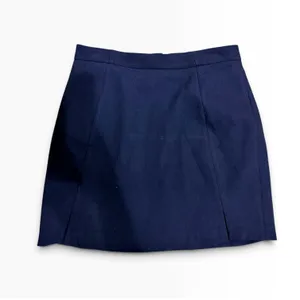 Banana Republic Minimalist Navy Blue A Line Mini Skirt Quiet Luxury size 6 thumbnail 2