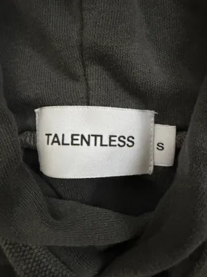 Talentless Cropped Hoodie Grey thumbnail 3