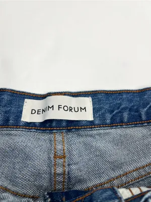 Denim Forum The Ex-Boyfriend High Rise Denim Cutoff Short Womens 25 Button-fly thumbnail 2