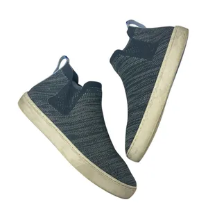 Rothy's The‎ Chelsea Knitted Ankle Sneaker Boots Graphite Melange Gray Size 9 thumbnail 1