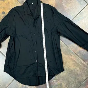 Women’s Black Long Sleeve Button Up Blouse XXL thumbnail 8
