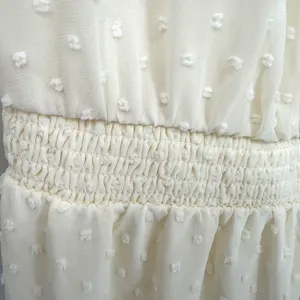 City Chic Dobby Long Sleeve Tiered Mini‎ Dress Womens 18 Ivory Cottage Romantic thumbnail 9
