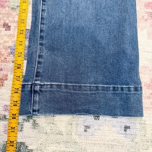 Bagatelle Collection Pleated Wide Leg Jeans Size 27 High Waist Dark Denim Casual thumbnail 7
