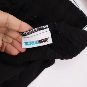 Scrubstar Scrub Pants Women Large Black Cargo Drawstring Utility Excellent thumbnail 2