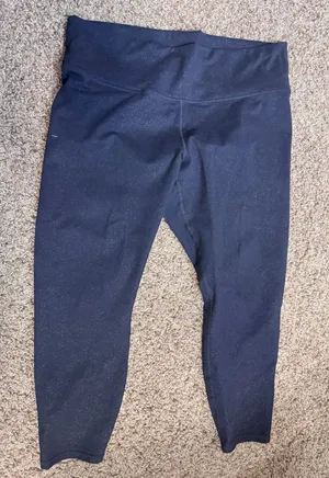 Fabletics Powerhold Leggings 1X Black Space Dye High Waist Athletic Yoga Pants thumbnail 1