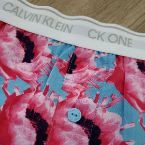 NWT Calvin Klein Women's Pink Blue Floral Chic Feminine Lounge Shorts Size Med thumbnail 4