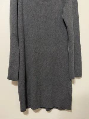 NWT Hollister Sweater Dress Size XL Gray NEW off the shoulder fall winter thumbnail 5