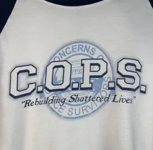 COPS "Rebuilding shattered lives" graphic tee size M White Size M thumbnail 2