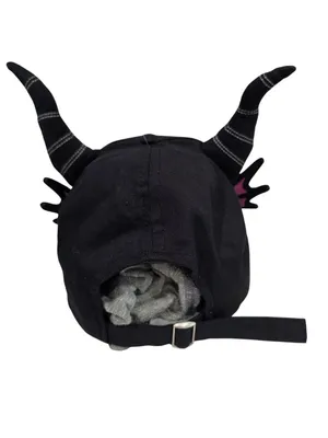 Disney Maleficent Horned basecall Hat With Green Flames & Adjustable back Strap thumbnail 6