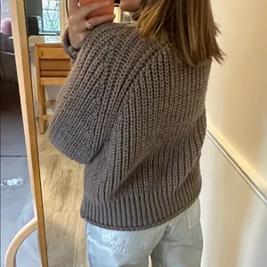 H&M light brownish/tan rolled turtleneck sweater thumbnail 5